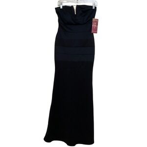 Emerald Sundae Black Strapless Bandage Gown Maxi Dress Size 5